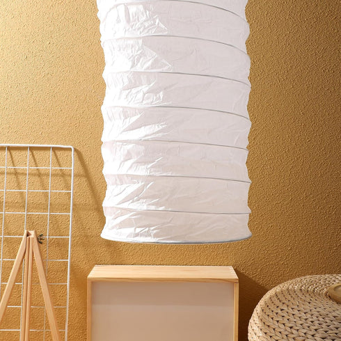FAVOMOTO Paper Floor Lamp Shade Replacement, Nordic Style Lantern Lampshade Light Accessories Lamp Shield Cover