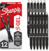 Sharpie S-Gel Gel Pens - Black Ink Drawing Pens for Journaling Coloring, Bold Point (1.0mm) 12 Count