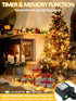 274ft 800 7 Commands, 12 Voice Controlled Smart Christmas Lights Outdoor, LED Twinkle String Lights with Voice Modes