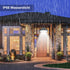 IP66 3 Dimmable Lixada Solar Powered Pendant Lamp Outdoor Waterproof Hanging Lights with Remote Controller Garage Light