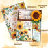 Set 1 600+ 1 1 1 12 Sunflower Planner Gift for Women - Sticker Book of Stickers, Weekly Planner, Crochet Keychain