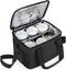 Trunab Reusable 6 Cups Drink Carrier for Delivery Insulated Drink Caddy with
