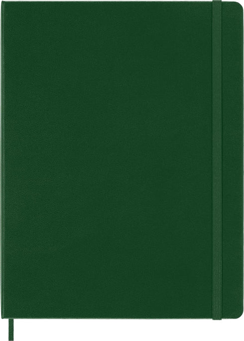 Moleskine Classic Notebook, Hard Cover, XL (7.5" x 9.5") Squared/Grid, Myrtle Green, 192 Pages by Moleskine