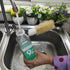 Set (3) NewFerU Stainless Steel Soda Bottle Cleaning Brush in Natural Boar Bristle Wool Tip Long Handle, Flexible