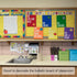 PATIKIL 3.9inch x 49.2ft Bulletin Board Border, Scalloped Trim Paper for Locker Classroom Decor