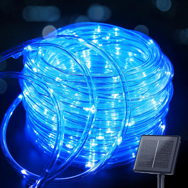 Brightown Solar String Lights Outdoor, 39FT 100 LED Rope Lights Solar Powered