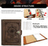 DUROTAN Compass Journal Notebook, Unique A5 Binder, 400 Page Travel Diary Writing Journal for Men Women