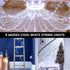4 Pack 66FT 200 8 String Lights Battery Operated with Timer, LED Waterproof Battery Twinkle Lights, Modes Fairy Light