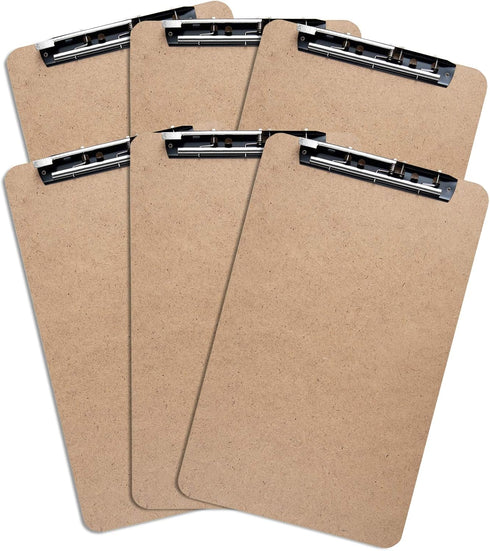 Extra Large Clipboard Set, 6pc, Fits 11 x 17 Tabloid Paper, Vertical or Landscape, 11.6"x19.5”