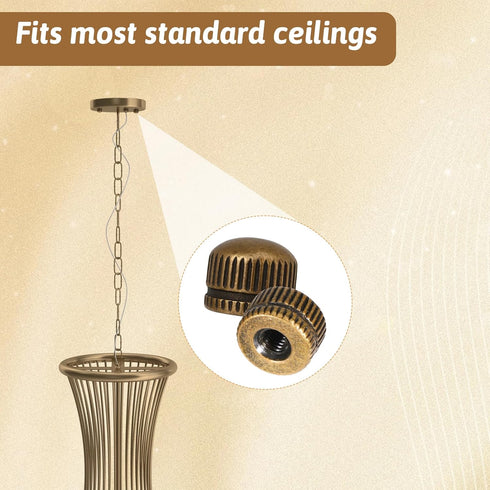 Zelphvt M4 8 Lights0.43 0.31in Screw Caps for Light Fixture Pcs Threaded Cap Nuts Ceiling Light Screw Cap Cover Lamp