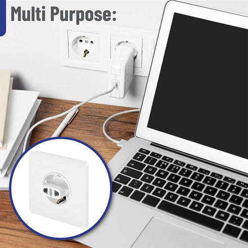 Bates European Plug Adapter, 3 pc Travel Adapter, US to Europe Plug Adapter, Converter Plug for European Outlet