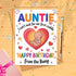 Moonlit93 Auntie - I Can't Wait For Our First Cuddle Happy Birthday From The Bump! Card - Ideas Birthday Card