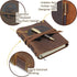 Leather Bound Journal for Men and Women, Handmade Gift Set with Mountain Embossed Journal and Stylish Pen (300 Pages,