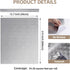 BESWEE 15.7''x315'' Countertops Stainless Steel Contact Paper for Appliances Stainless Steel Wrap for Kitchen Peel