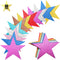 Gejoy 80 Pieces Glitter Star Cutouts, 6 Inches Length Paper Star Confetti for Classroom Wall Party Decoration
