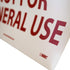 NMC M45PB EMERGENCY EXIT ONLY NOT FOR GENERAL USE Sign, 14 in. x 10 in., Adhesive Backed Vinyl