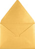 LUXPaper 4Bar A1 Gold Metallic Contour Flap Invitation Envelopes, 3 5/8" x 5 1/8", 80lb Text, 50 Qty
