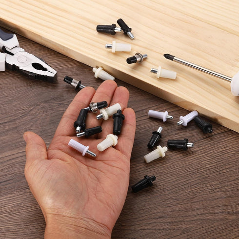 60Pcs 0.98"x0.43" uxcell Shutter Repair Pins, Metal Spring-Loaded Replacement Pins Plantation Shutter Fasteners