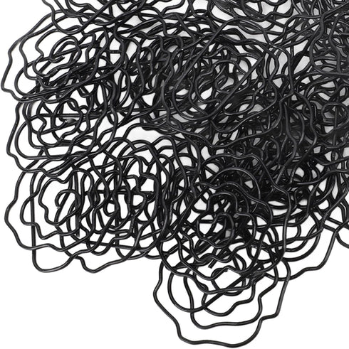 Paperclips Set, 50pcs Metal Decorative Flower Paper Clips, Cute for Office Scrapbooking (Black)