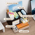 Marbrasse Desk Organizer with 3 Drawer - Multi-Functional Pencil Pen Holder for Desk, 4 Compartments (Black)