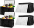 Maxcheck 4 Pcs XXXL Insulated Food Delivery Bags with Removable Hard Bottom
