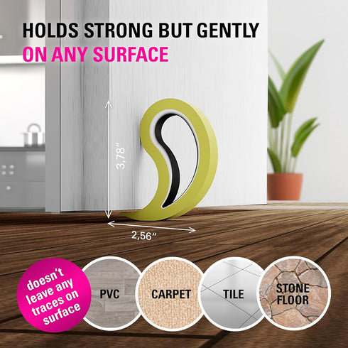 Stoppy Multi-Functional Door and Window Stopper, Convenient Wedge, Home and Office Accessory, 12 Pack