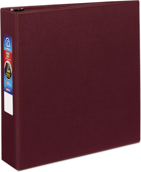 Avery Heavy-Duty Binder with 2-Inch One Touch EZD Ring, Maroon (79362)