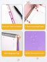 SUNEE 5 Subject Notebook College Ruled - 300 Pages, 8.2"x10.8", 5 Pocket Colored Dividers, 3-Hole Punched Paper