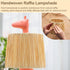 13.7 Inch LED Giraffe Table Lamp, Resin Animal Desk Lamp with Handcrafted Raffia Shade, Unique Decorative Light, Cute