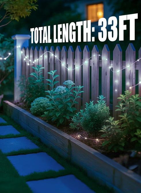 2 Packs 66Ft 200 Minetom Solar String Lights, Total LED Solar Fairy Lights, Waterproof Solar Lights for Outside Patio