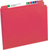 Smead File Folder, Straight-Cut Tab, Letter Size, Red, 100 per Box (10943)