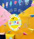 Carson Dellosa This is Our Happy Place Bulletin Board Set, Rainbow Decorations with Heart and Airplane Cutouts
