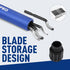 WORKPRO Deburring Tool with 11 Extra High Speed Steel Blades - 360 Degree Rotary Head for Metal, Plastic, Wood