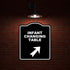 8.5 10 inches INFANT CHANGING TABLE Black Sign Arrow Up Right Aluminum Composite Sign x