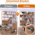 2x4 90 Shelves,Furniture,Fence-15 L Corner Brackets Heavy Duty, Angle Iron with Holes, Galvanized Degree Joist Bracket