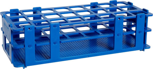 SP Bel-Art No-Wire Test Tube Rack; For 20-25mm Tubes, 24 Places, Blue (F18747-0003)