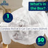 4 50 Count, Leak-Proof Clear Gallon Trash Can Liners, Coreless Roll, No Mess Disposal, Guaranteed for Life