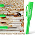 Hiboom 2 Pack Solid Carpenter Pencils with Pencil Cap and 18 Refills, Long Nose Mechanical Pencil Marker for