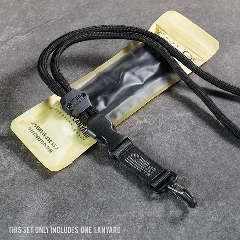 T3 Lanyard U.S. Special Edition - Durable Round Cord with Metal Hook and Breakaway Buckle (American Flag Edition)