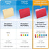 Pendaflex Two-Tone Color File Folders, Letter Size, Red, 100 per box