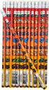 Formula One Sport Car Racing Print Wooden Pencils (Standard 7.5") #2 Lead. One Top Rubber Eraser. (24 Pack) by Zugar Land
