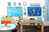 Eureka Seas The Day Ocean of Emotions Mini Bulletin Board Set with 31 Pieces for Classroom Decorations