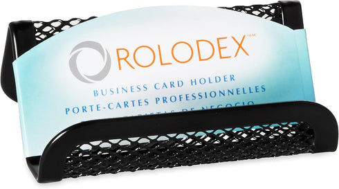 Rolodex Mesh Business Card Holder, Black (22251)