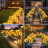 4 Pack echosari Solar Lights Outdoor Waterproof, Sunflower Solar Stake Lights Auto ON/Off Solar Garden Decorative