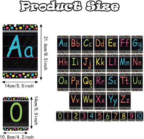 Bulletin Board Letters Set, ABC Alphabet Poster for Classroom Decorating, Toddler English, Kindergarten, Nursery Decor