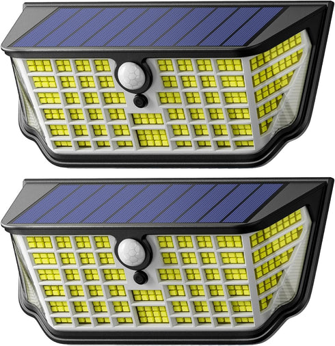 WdtPro Solar Lights Outdoor Waterproof, 300 Angle & 3 Lighting Modes Motion