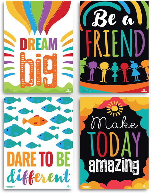 Sproutbrite Classroom Decorations, Posters for Teachers, Bulletin Board and Wall Decor for Pre School, Elementary,