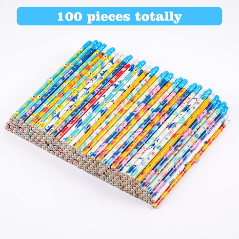 Kolewo4ever 100 Pieces Under The Sea Pencils Ocean Pencils Wood Pencils Oceam Element Sea Themed Pencils for Teachers Classrooms Reward School,Learning Activities (100) by Kolewo4ever