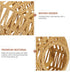 Homoyoyo Woven Lamp Shade for Floor Lamp Rustic Decorative Light Cover Minimalist Design for Restaurants Guesthouses