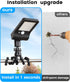 Thumok 60 3 (1) Solar Fence Lights Outdoor, LEDs Motion Sensor Security Light with Flexible Octopus Tripod, Lighting